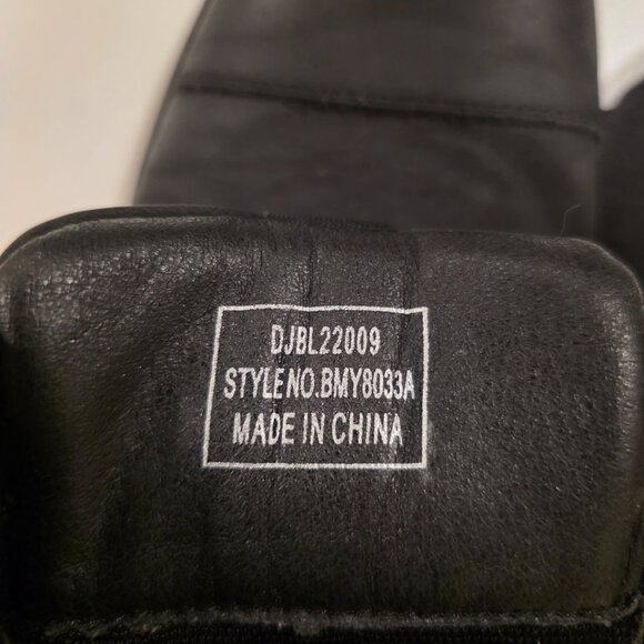 Vostey Motorcycle Casual Boots Black Leather Zipper Chukka Shoes Men's 9.5 - Picture 13 of 13